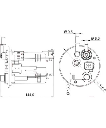 Lynxauto Фильтр топливный Фото 2