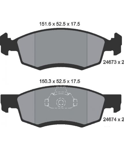 Textar Колодки дисковые передние
