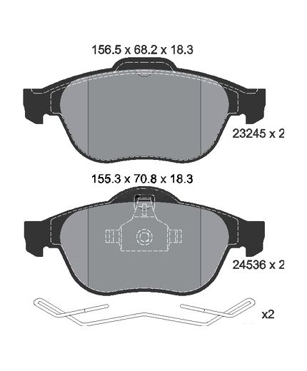Textar Колодки дисковые передние