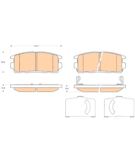 TRW Колодки дисковые Фото 2