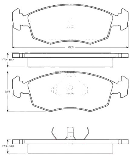 TRW Колодки дисковые передние Фото 2