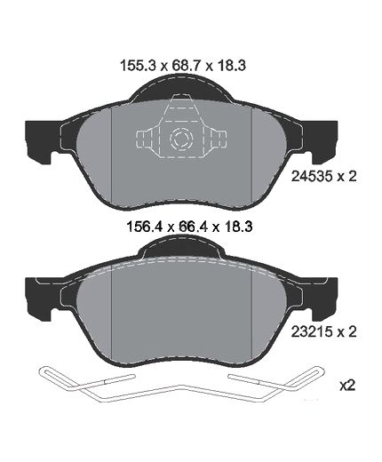 Textar Колодки дисковые передние Фото 2