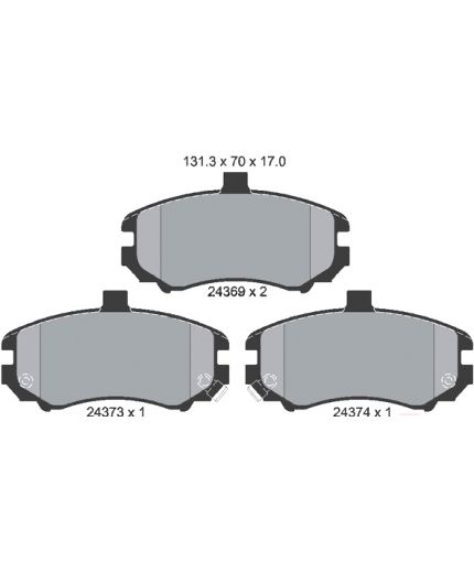 Textar Колодки дисковые