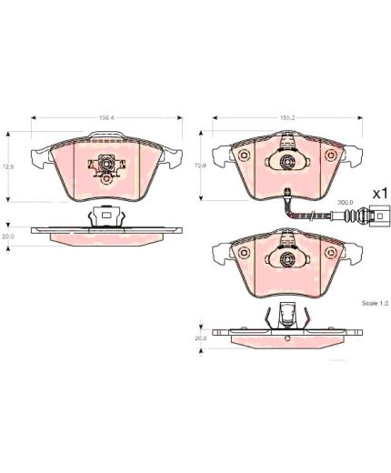TRW Колодки дисковые Фото 3