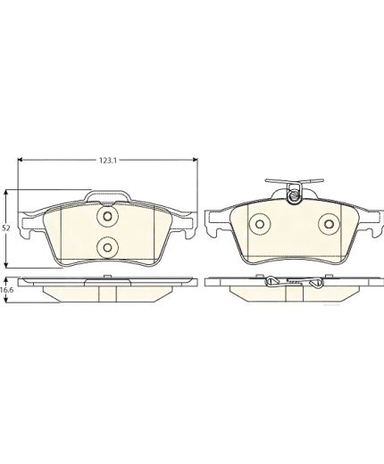 TRW Колодки дисковые задние Фото 2