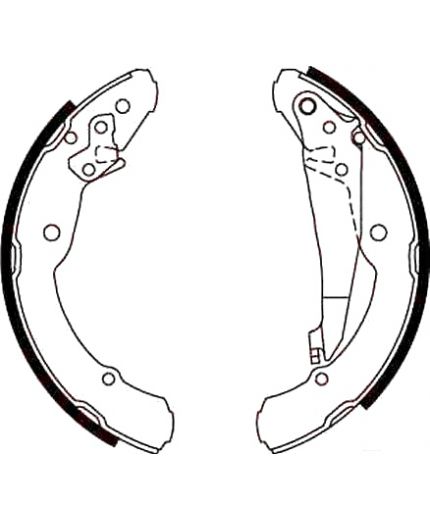 TRW Колодки барабанные задние