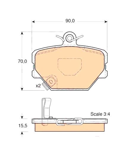 TRW Колодки дисковые Фото 2