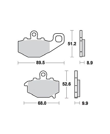TRW Колодки дисковые задние