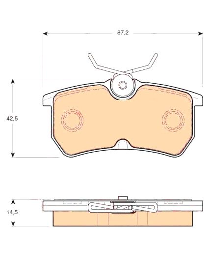 TRW Колодки дисковые задние Фото 3