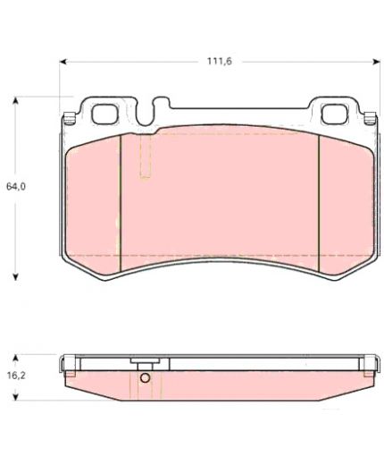 TRW Колодки дисковые задние Фото 2