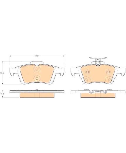 TRW Колодки дисковые задние Фото 2