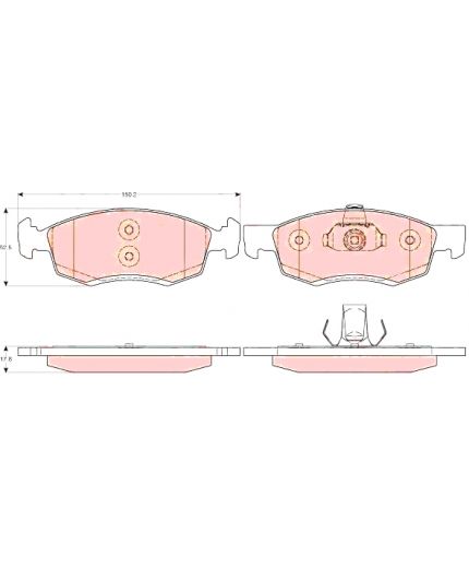 TRW Колодки дисковые передние Фото 2