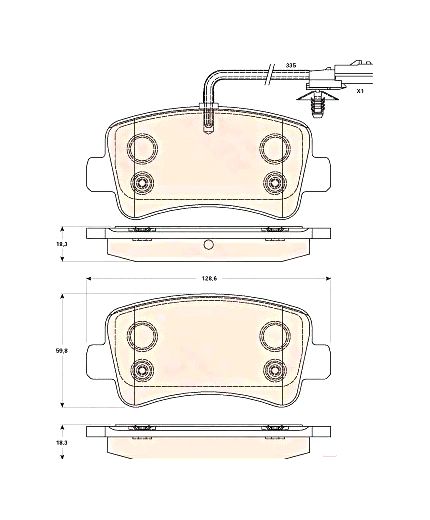 TRW Колодки дисковые задние Фото 2
