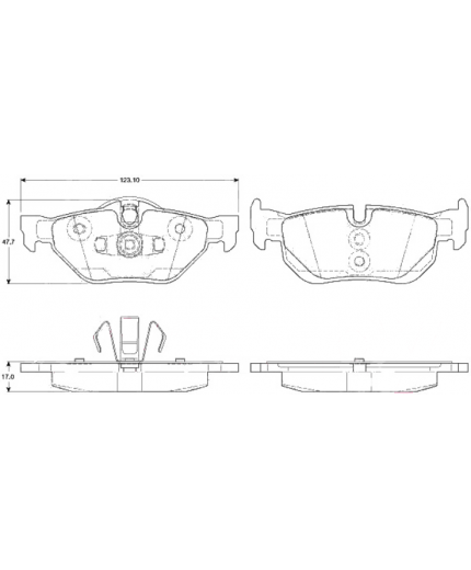 TRW Колодки дисковые задние Фото 2