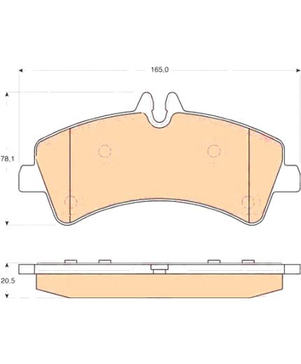 TRW Колодки дисковые задние Фото 3