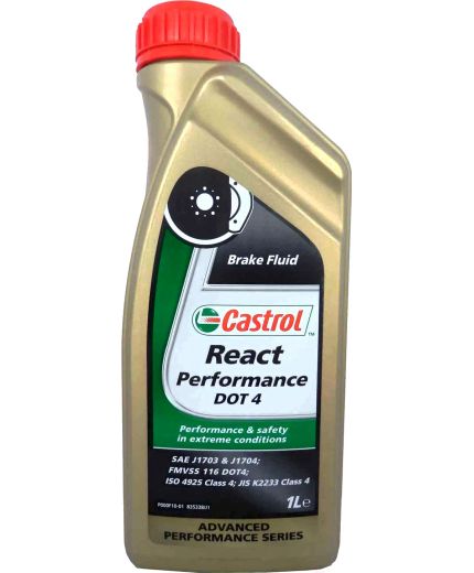 CASTROL Тормозная жидкость React Performance DOT 4 1л