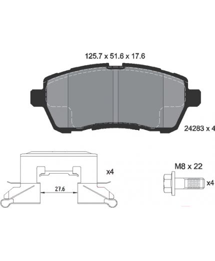 Textar Колодки дисковые передние