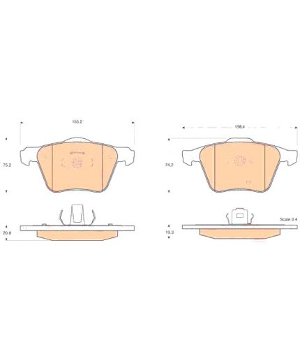 TRW Колодки дисковые передние Фото 3