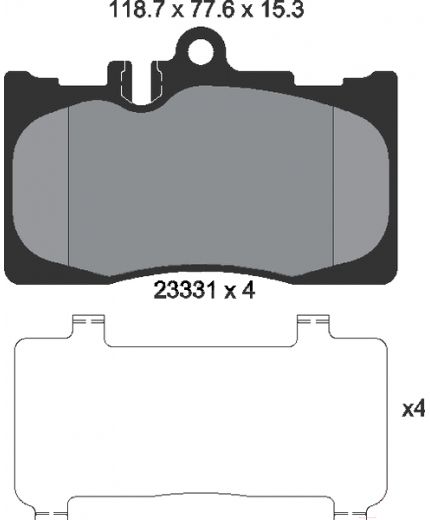 Textar Колодки дисковые передние