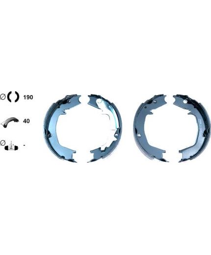 Textar Колодки барабанные задние