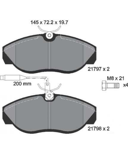 Textar Колодки дисковые передние Фото 2
