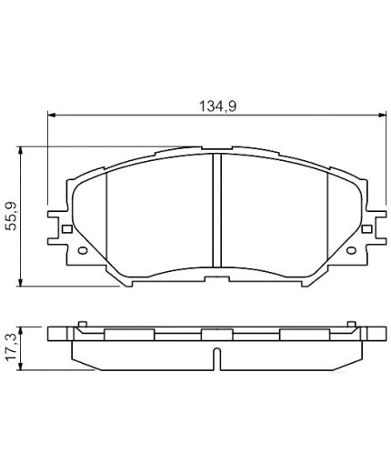 BOSCH Колодки дисковые передние