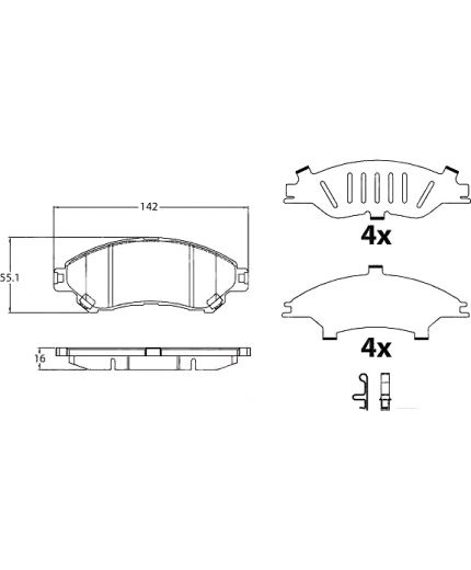 TRW Колодки дисковые передние