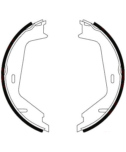 TRW Колодки барабанные задние