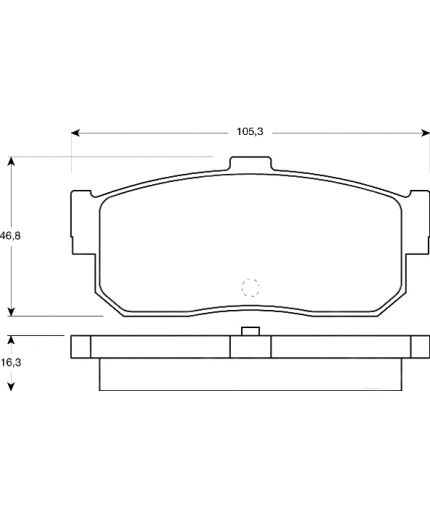 TRW Колодки дисковые задние