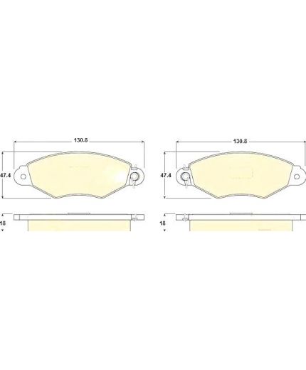 TRW Колодки дисковые передние Фото 3