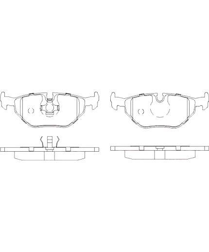 Patron Колодки дисковые задние