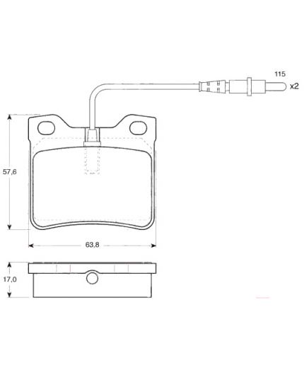 TRW Колодки дисковые задние Фото 2