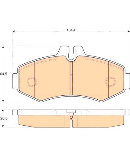 TRW Колодки дисковые передние Фото 3