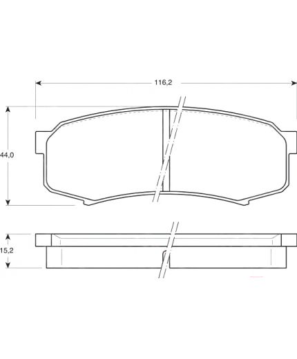 TRW Колодки дисковые задние Фото 4