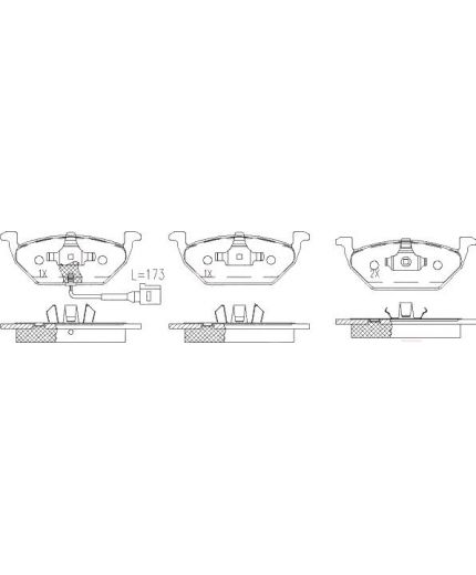 Patron Колодки дисковые передние