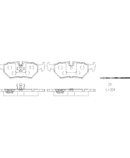 Patron Колодки дисковые задние