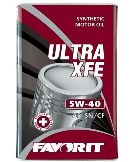 Моторное масло FAVORIT ULTRA XFE 5W-40 API SN/CF 4л Metal Фото 2
