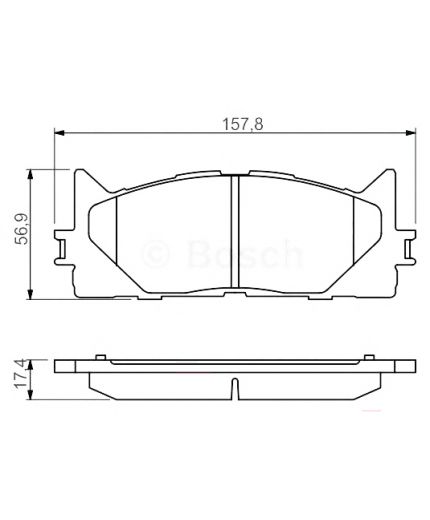 BOSCH Колодки дисковые передние Фото 3