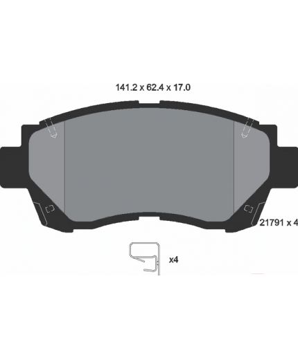 Textar Колодки дисковые передние Фото 2