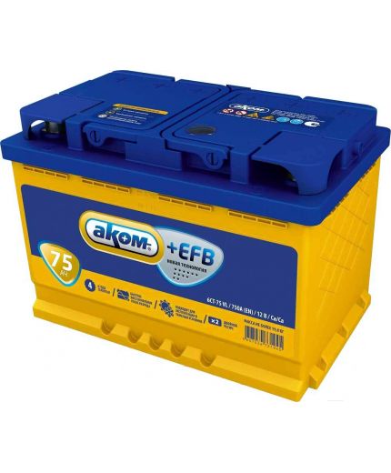 АКОМ 6СТ-75 Евро+EFB Фото 2