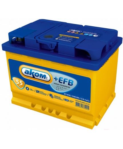 АКОМ 6СТ-55 Евро+EFB Фото 2