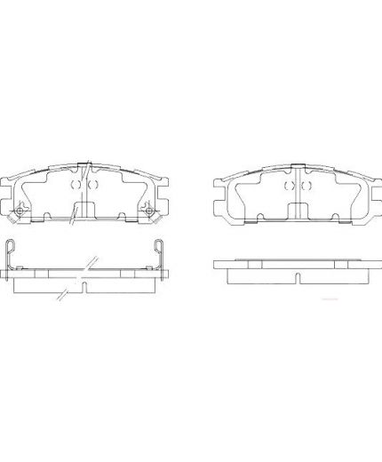 Patron Колодки дисковые задние