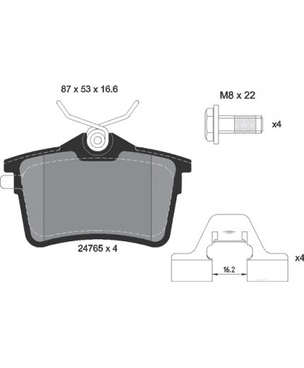 Textar Колодки дисковые задние Фото 2