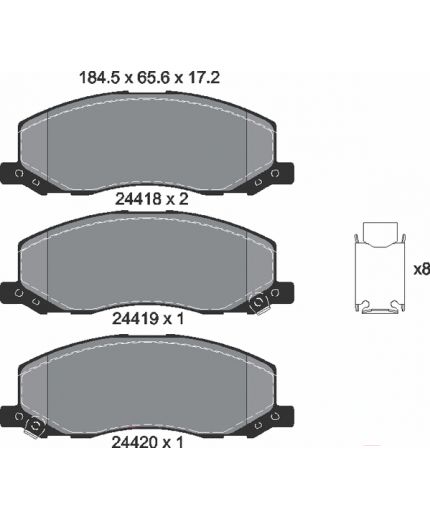 Textar Колодки дисковые передние