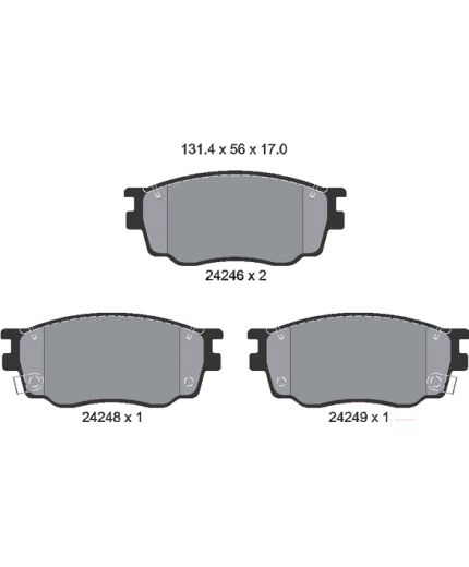 Textar Колодки дисковые передние