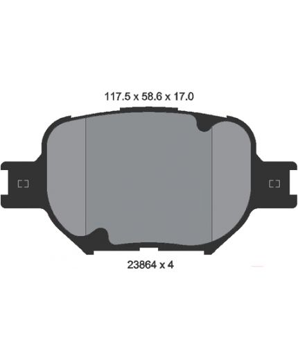Textar Колодки дисковые передние