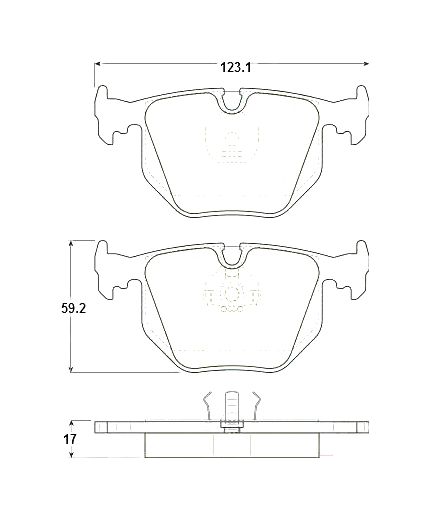 TRW Колодки дисковые задние