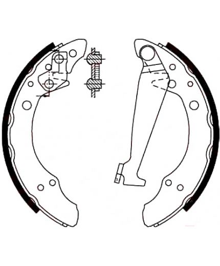 TRW Колодки барабанные задние