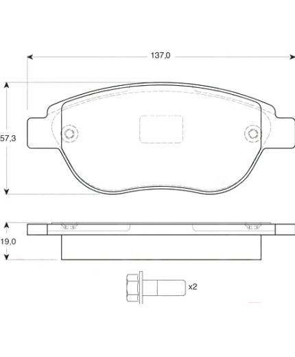 TRW Колодки дисковые передние Фото 5