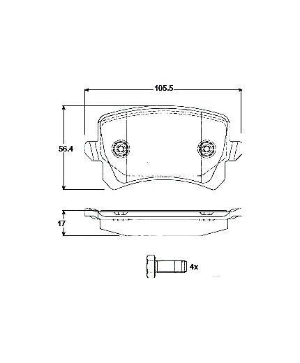 TRW Колодки дисковые задние Фото 2